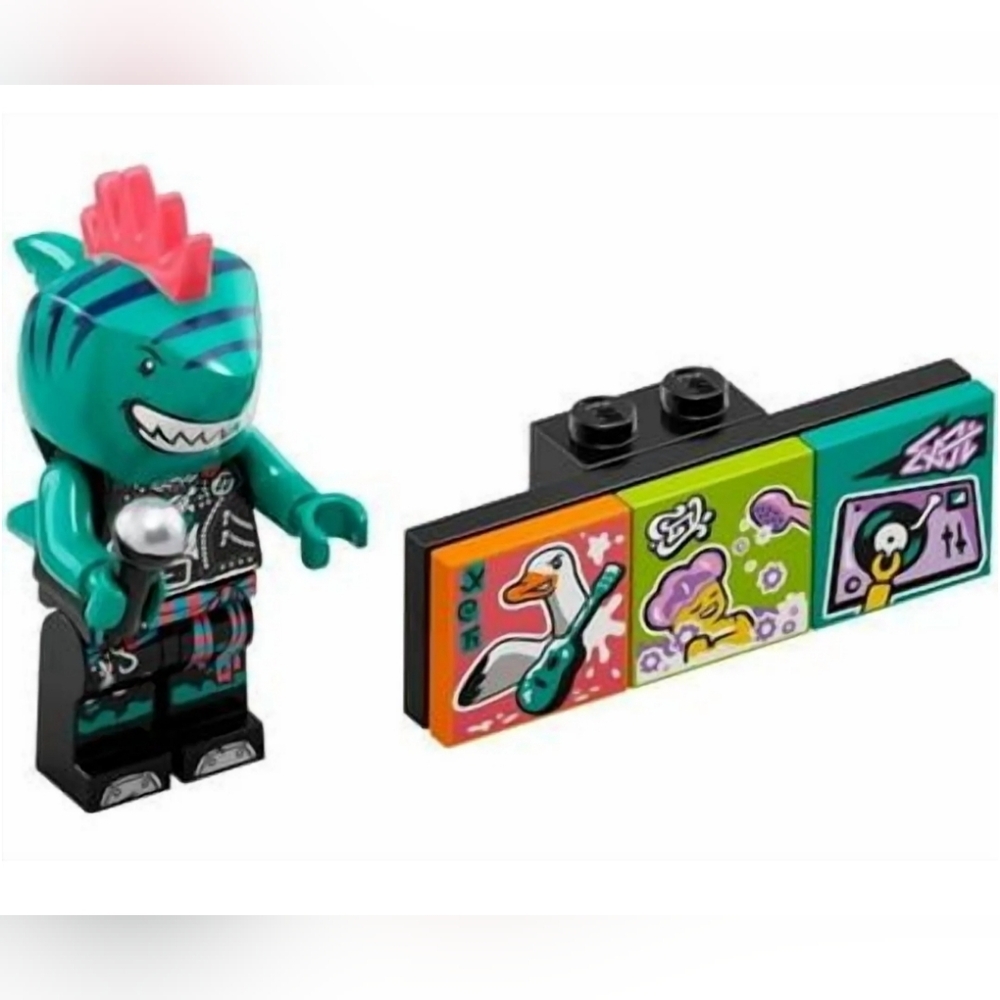 Lego Vidiyo 43101 Shark Singer Minifigure NWT Building Toy Set Series 1 Bandmate